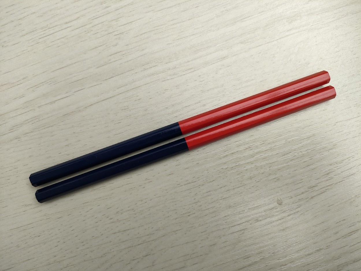 朱藍2色鉛筆
